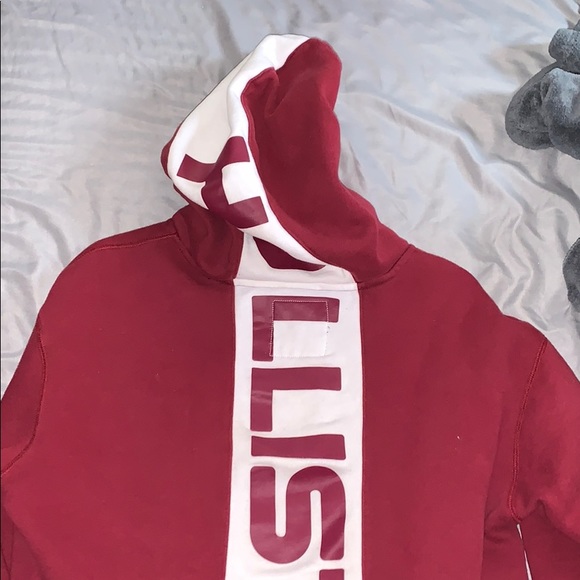maroon colour hoodie